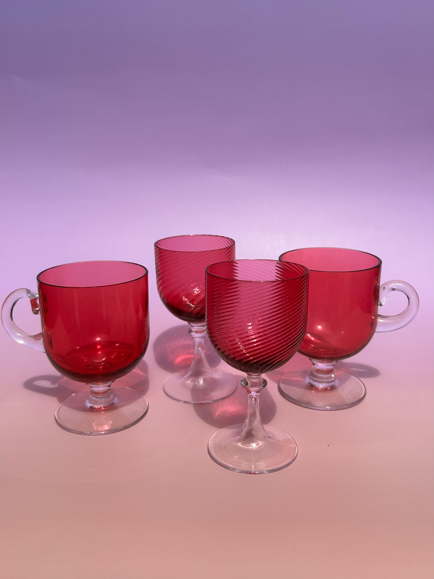Pink Glass Set - Cafe Meggo