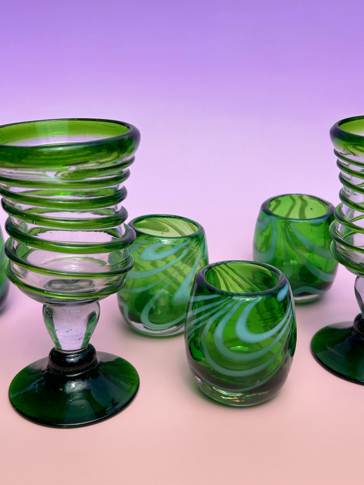 Green Copita Pair - Cafe Meggo