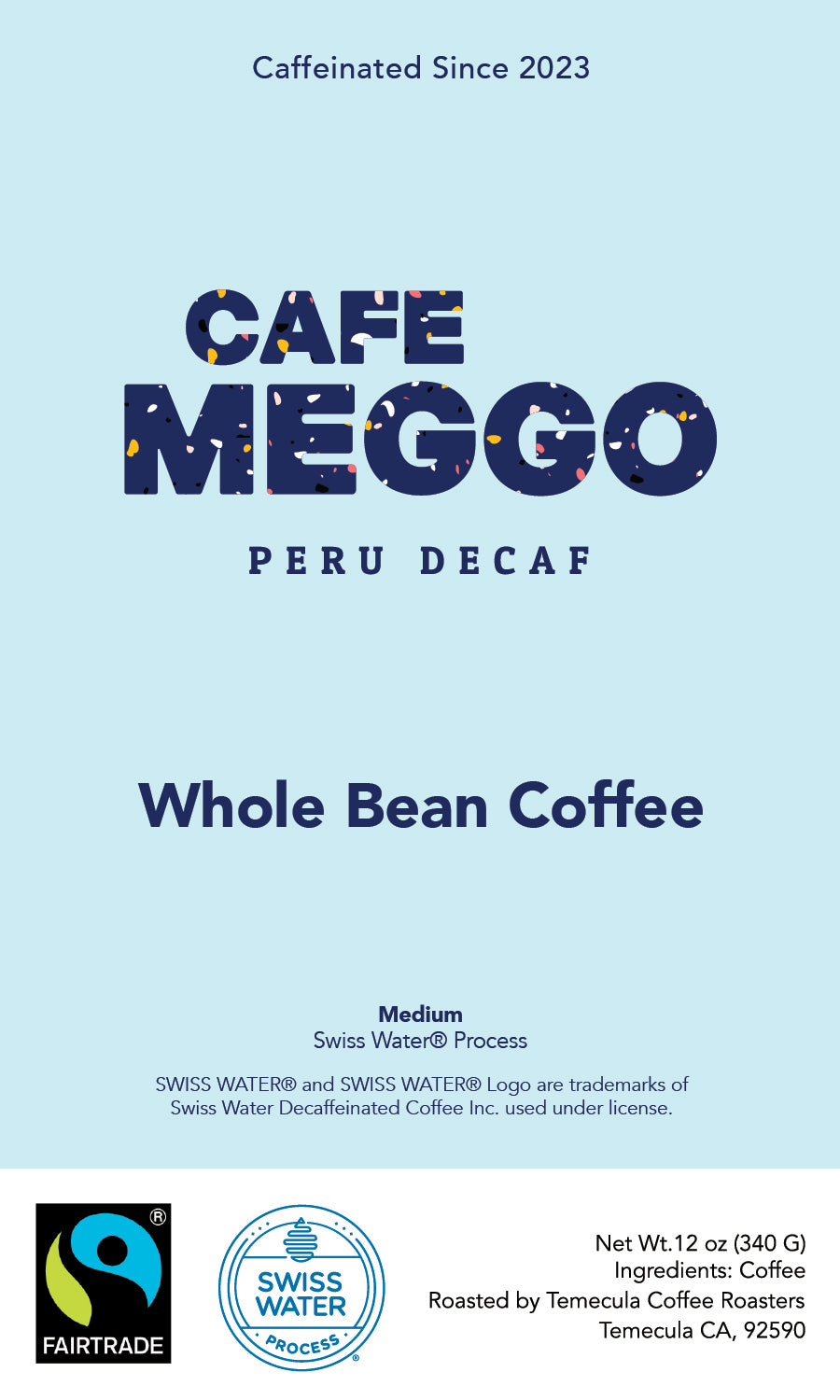 Fairtrade® Peru Decaf Coffee Swiss Water® Process - Cafe Meggo
