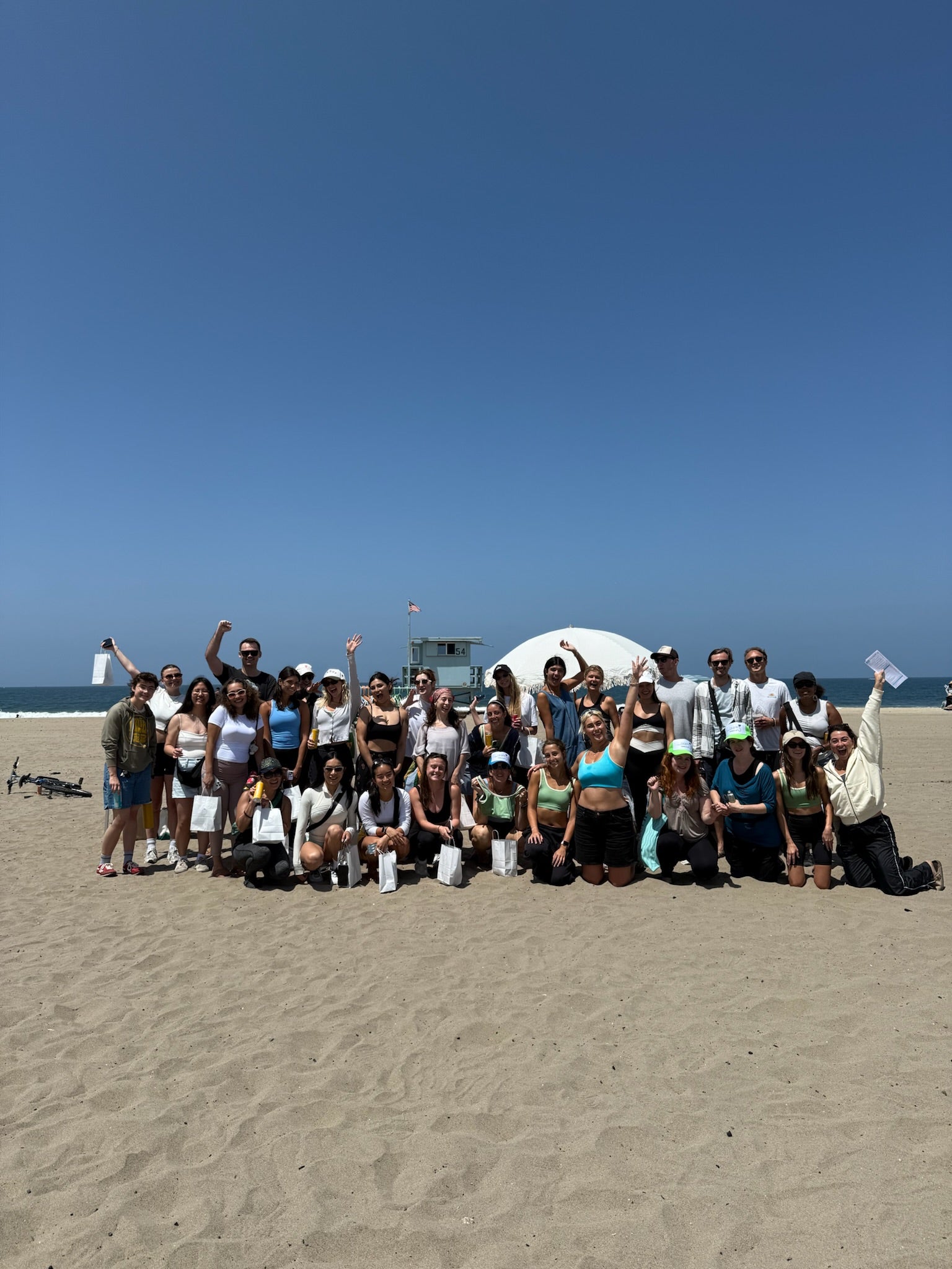 Community beach cleanup event, Dockweiler Beach CA.