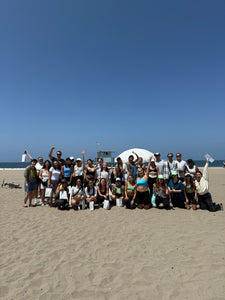 Community beach cleanup event, Dockweiler Beach CA.