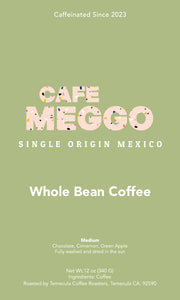 Cafe Meggo Single Origin Whole Bean Coffee: Mexico - Cafe Meggo
