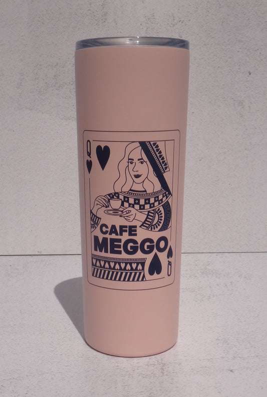Queen of Hearts Logo Tumbler - Cafe Meggo