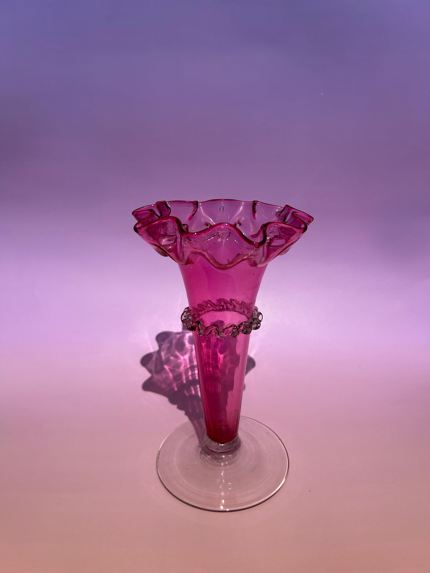 Pink Glass Vase - Cafe Meggo