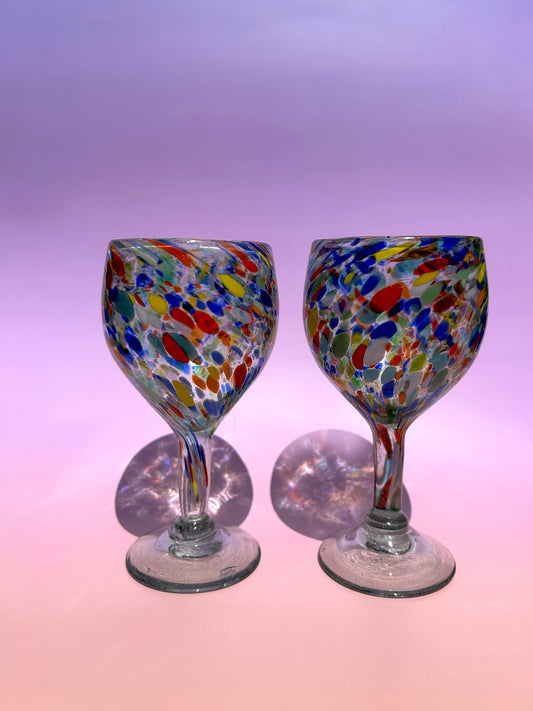 Confetti Water Goblets - Cafe Meggo