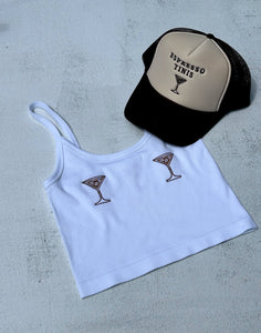 Cafe Meggo Espresso Martini Tank Top and Trucker Hat
